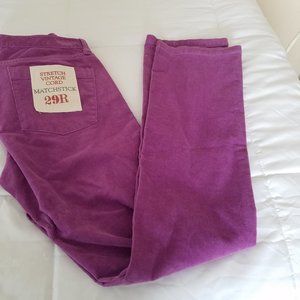 J. Crew Stretch Vintage Cords Ladies 29R NWT